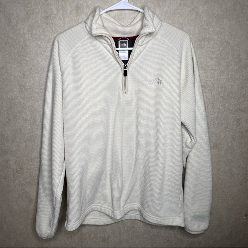 The north face women’s pullover sweater size small cream long sleeve